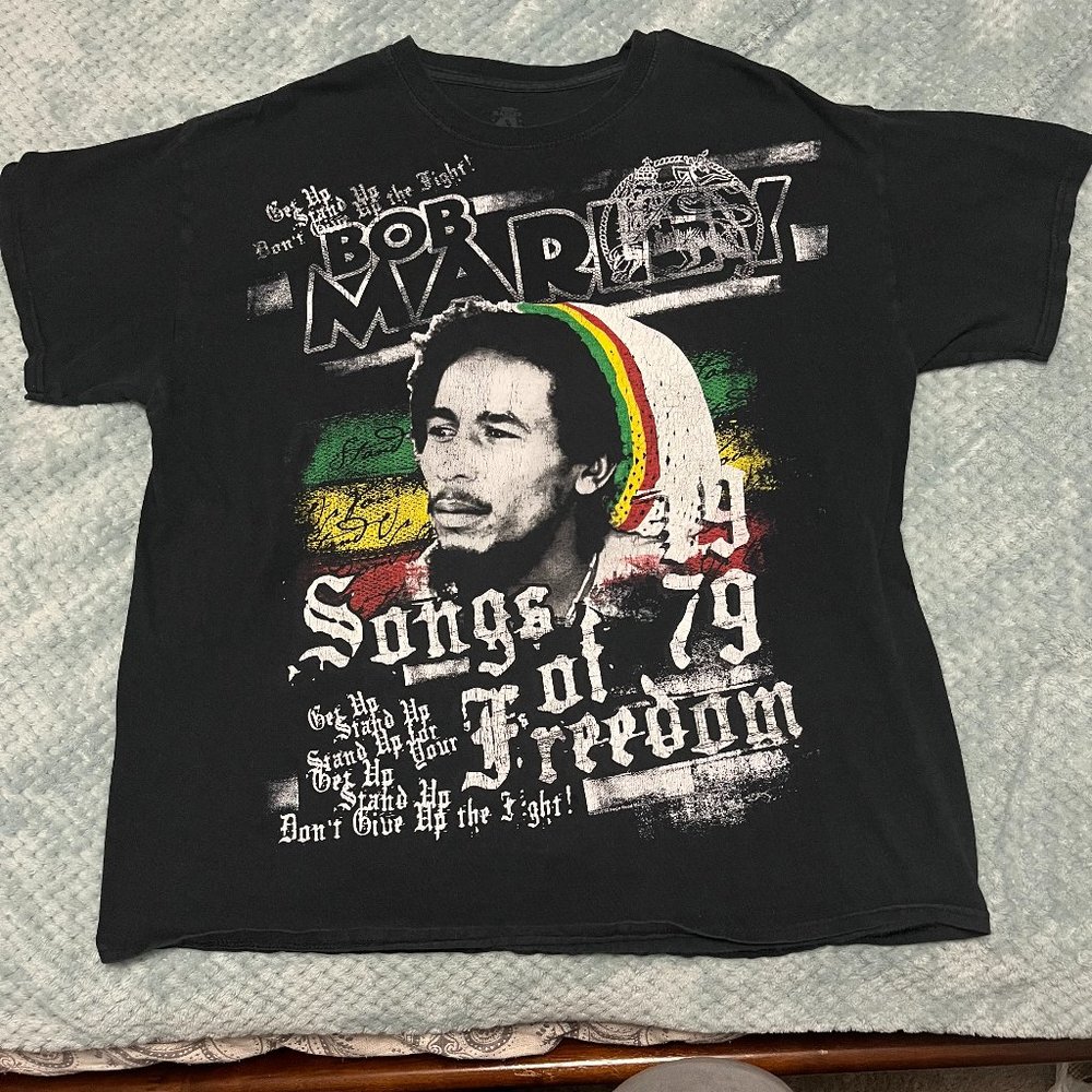 Distressed Bob Marley Shirt